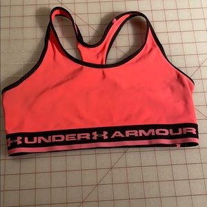 Pink Under Armour Sports Bra